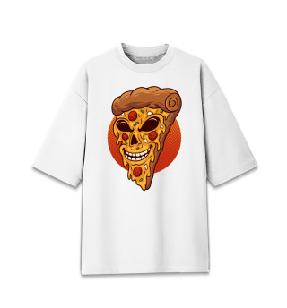 Мужская футболка оверсайз Pizza zombi