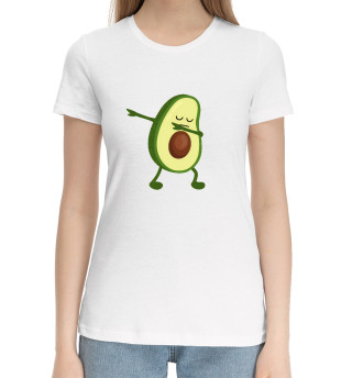Женская хлопковая футболка Авокадо