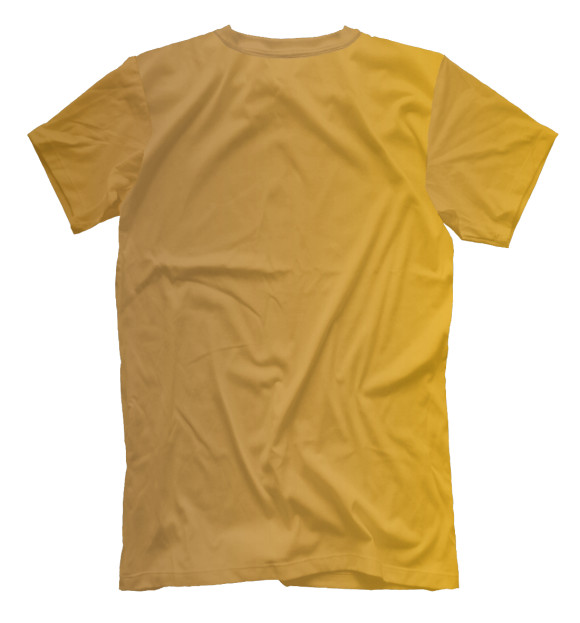 Мужская футболка с изображением Золотой лев цвета Белый