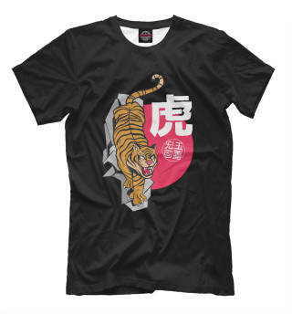 Мужская футболка Японский тигр