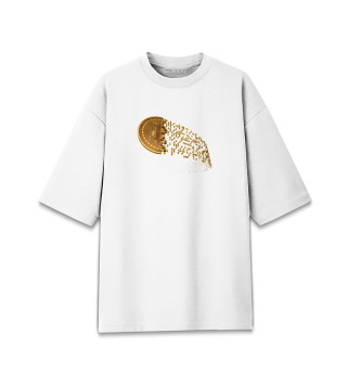 Женская футболка оверсайз Bitcoin