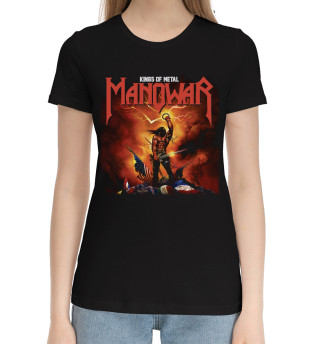 Хлопковая футболка для девочек Manowar