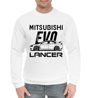 Мужской хлопковый свитшот Mitsubishi Lancer Evo X Side Best