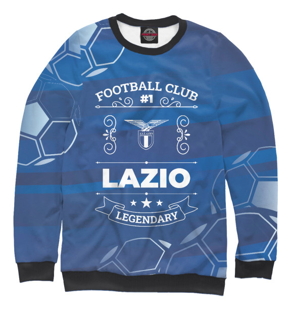 Свитшот для мальчиков с изображением Lazio FC #1 цвета Белый
