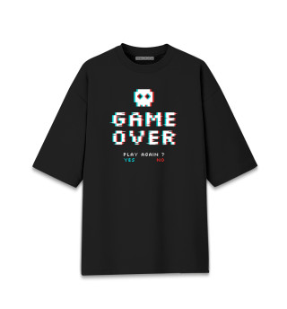 Женская футболка оверсайз Game over