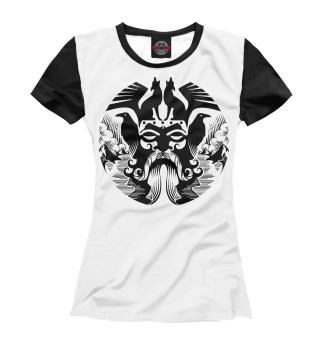 Женская футболка Символ воина