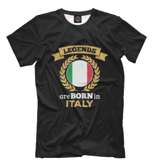 Мужская футболка Легенды рождаются в Италии