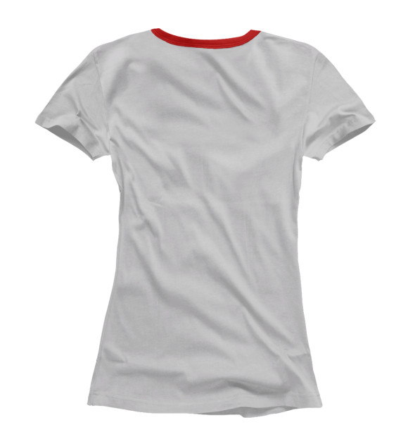 Женская футболка с изображением Тело мачо цвета Белый