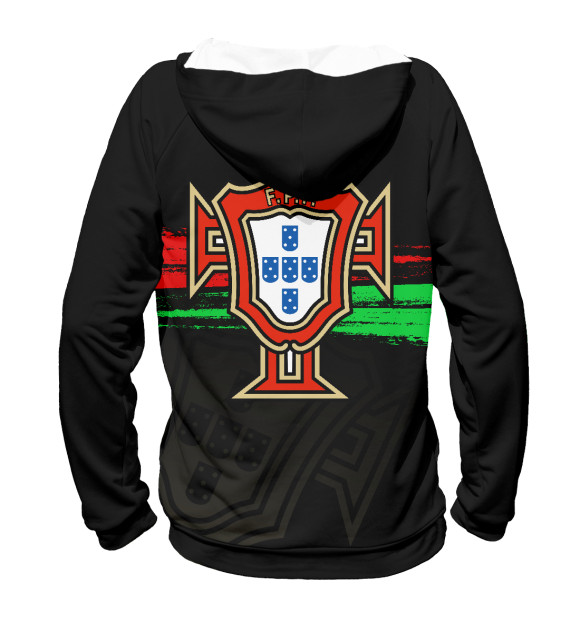 Женское худи с изображением Португалия цвета Белый