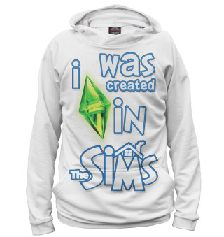 Худи для мальчика I Was Created in Sims