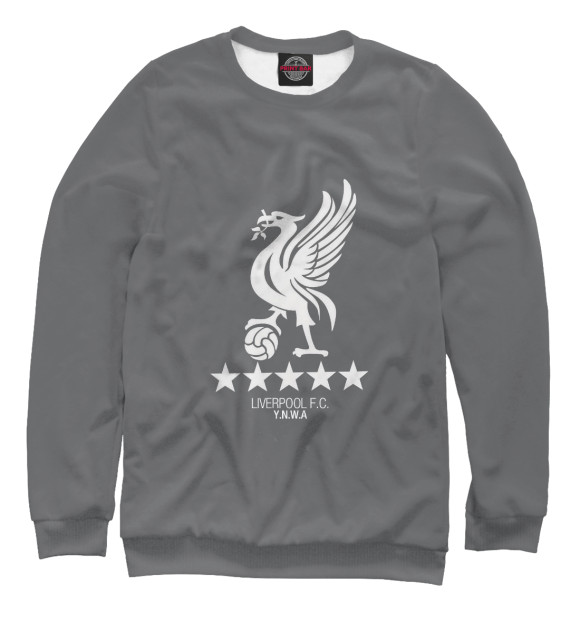 Мужской свитшот с изображением FC Liverpool цвета Белый
