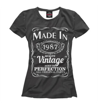 Женская футболка Сделано в 1987