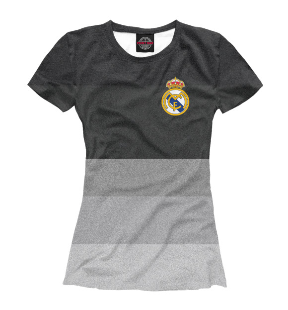 Футболка для девочек с изображением Реал Мадрид цвета Белый