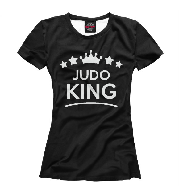 Женская футболка с изображением Король Дзюдо цвета Белый