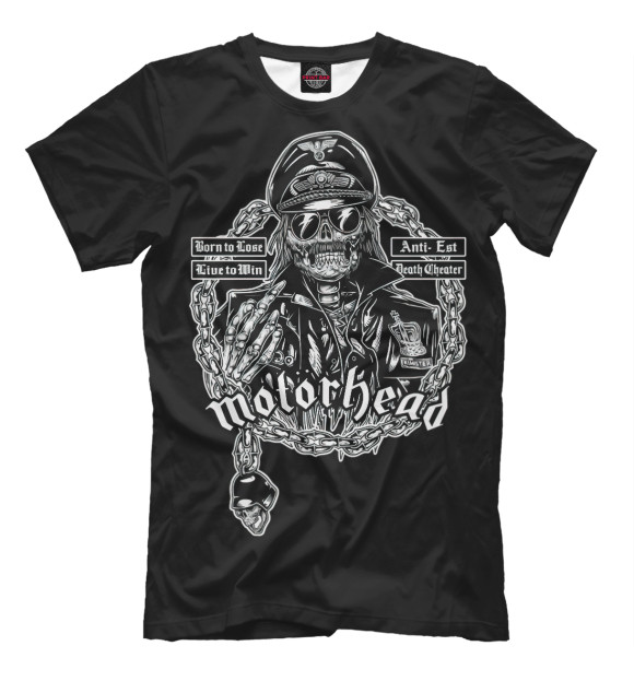 Мужская футболка с изображением Motorhead цвета Белый