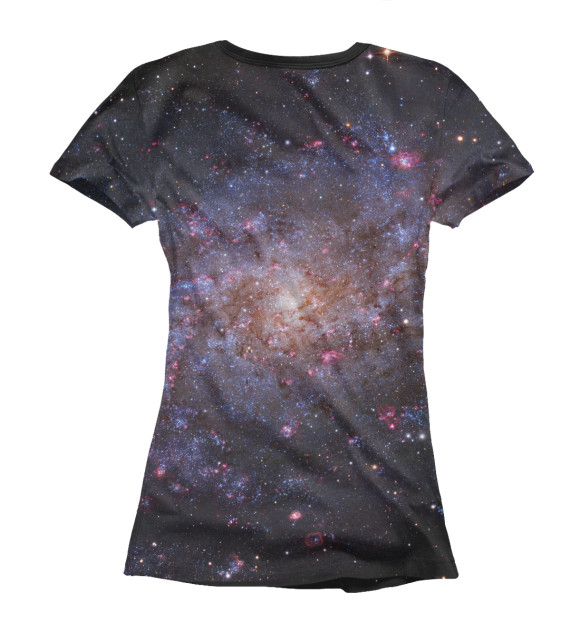 Женская футболка с изображением Просто Космос цвета Белый