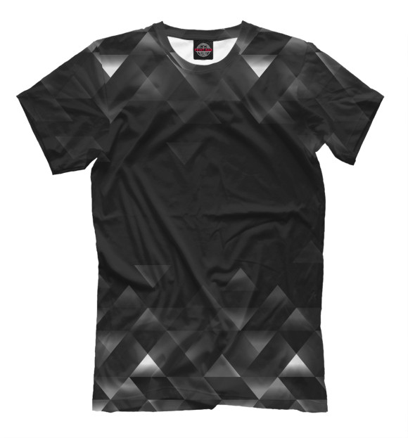 Мужская футболка с изображением Piramid 3D цвета Белый