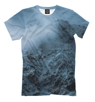 Мужская футболка Снежные горы