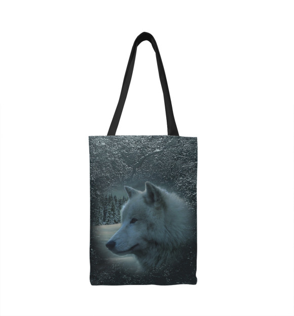 Сумка-шоппер с изображением Волк цвета 