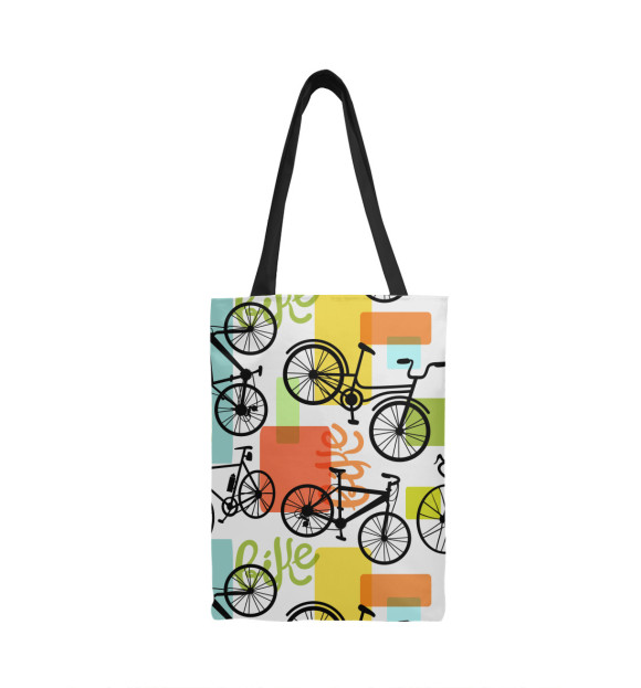 Сумка-шоппер с изображением Велосипед цвета 