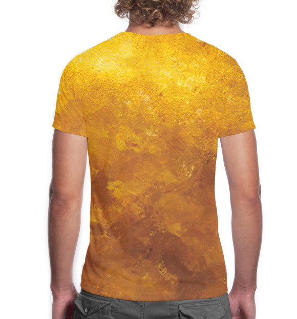 Мужская футболка с изображением Илья — самый золотой цвета Белый