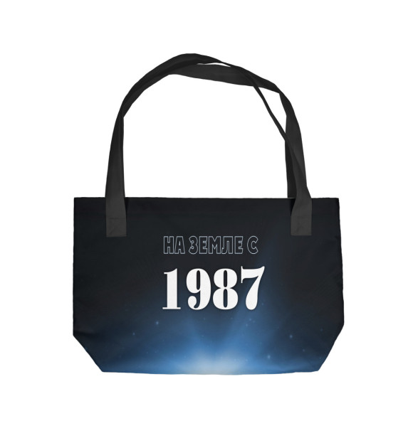 Пляжная сумка с изображением На Земле с 1987 цвета 