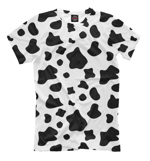 Мужская футболка с изображением Хентай корова цвета Белый