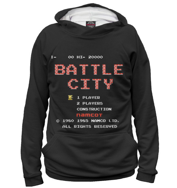 Худи для мальчика с изображением Battle City цвета Белый