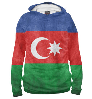 Мужское худи Флаг Азербайджана