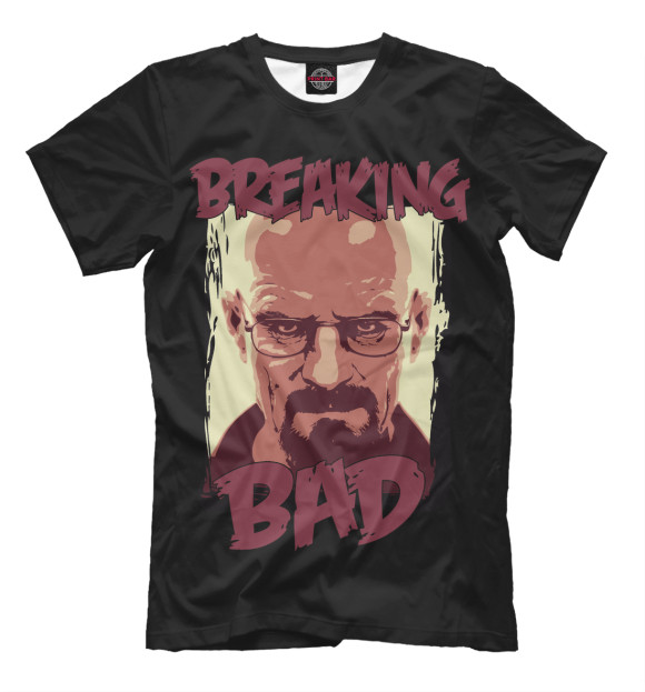 Мужская футболка с изображением Breaking Bad цвета Черный
