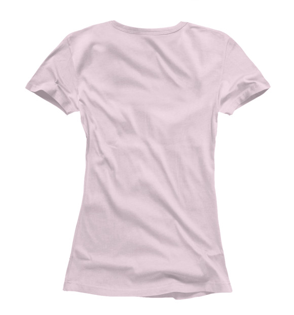 Женская футболка с изображением Милый единорог цвета Белый