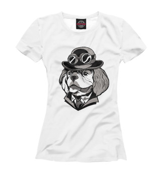 Женская футболка Steampunk Spaniel