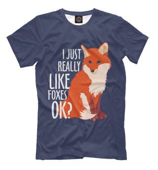 Мужская футболка Я просто люблю лисичек