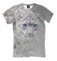 Мужская футболка Леопард в снегу
