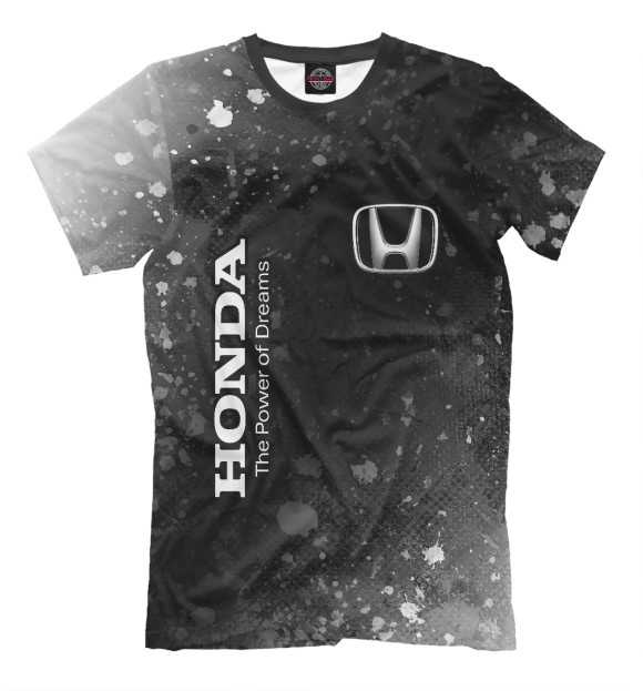 Мужская футболка с изображением Honda Dreams цвета Белый
