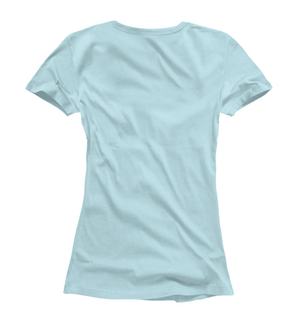 Женская футболка с изображением Юный художник цвета Белый