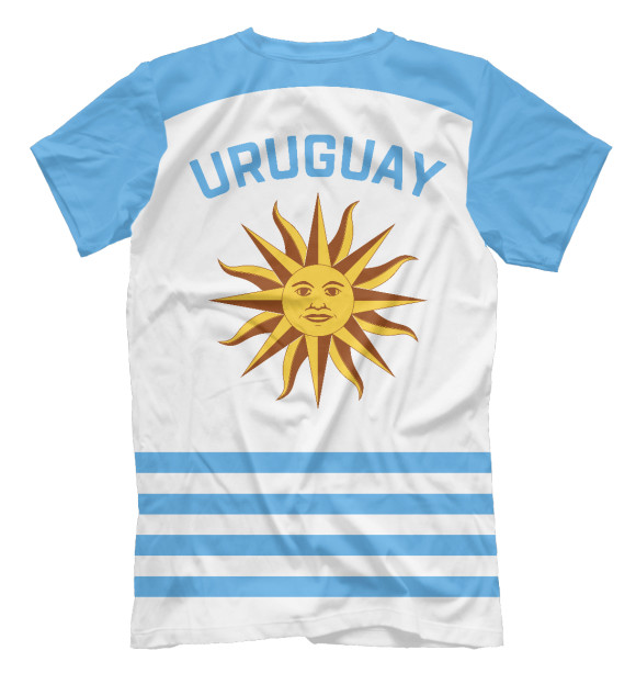 Футболка для мальчиков с изображением Уругвай цвета Белый