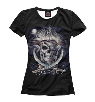 Женская футболка Pirate Skull