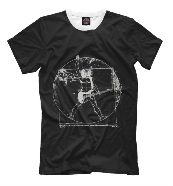 Мужская футболка с изображением Heavy Metal цвета Черный
