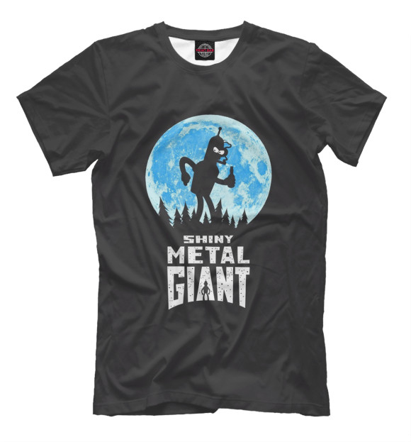 Мужская футболка с изображением Футурама цвета Черный