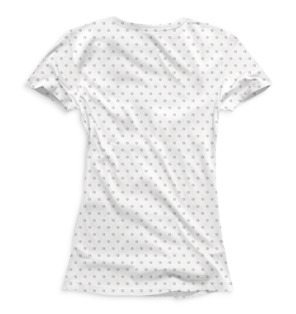 Женская футболка с изображением Лиса Вероника цвета Белый