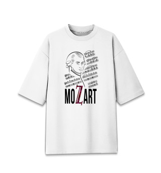 Женская футболка оверсайз Моцарт