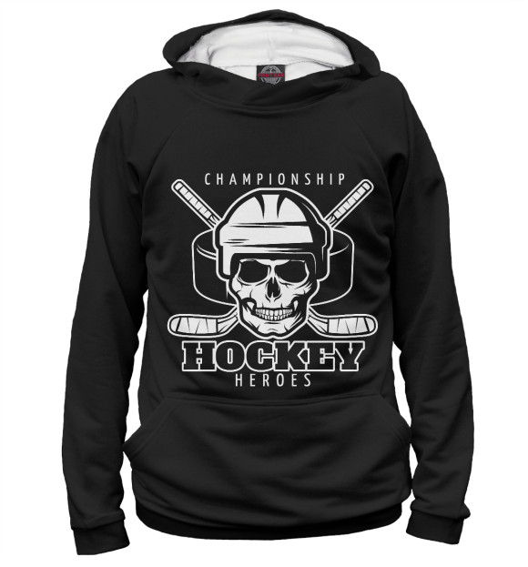 Худи для девочки с изображением Heroes Hockey цвета Белый