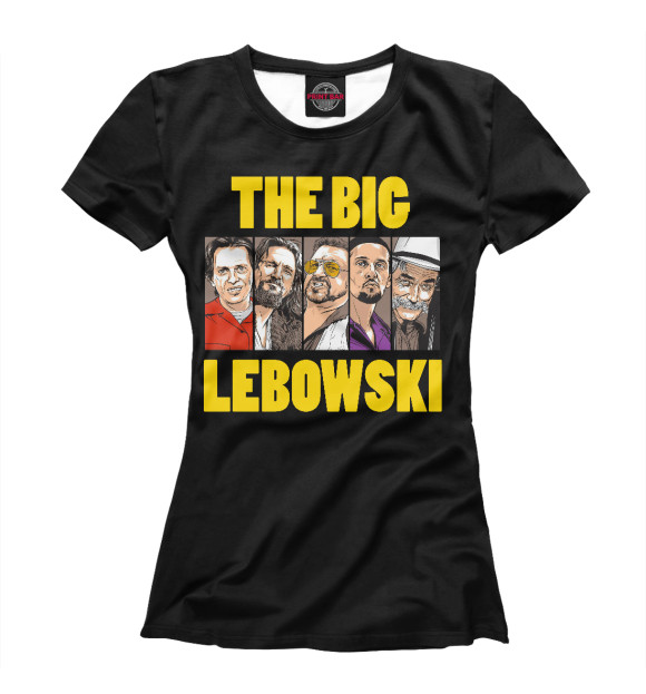 Женская футболка с изображением The Big Lebowski цвета Белый