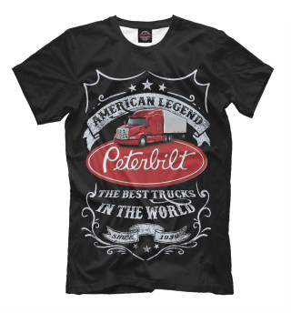 Мужская футболка PETERBILT - Американская легенда