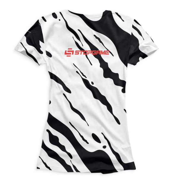 Женская футболка с изображением Stopgame цвета Белый