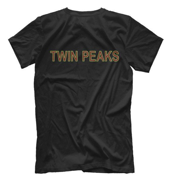 Мужская футболка с изображением Twin Peaks цвета Белый