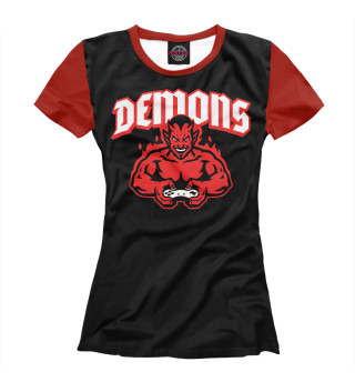 Женская футболка Приставочный демон