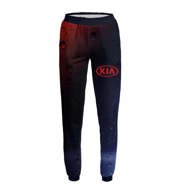 Женские спортивные штаны с изображением KIA / Киа цвета Белый