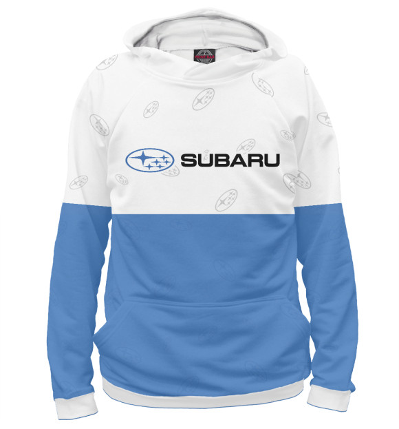 Худи для мальчика с изображением Subaru / Субару цвета Белый